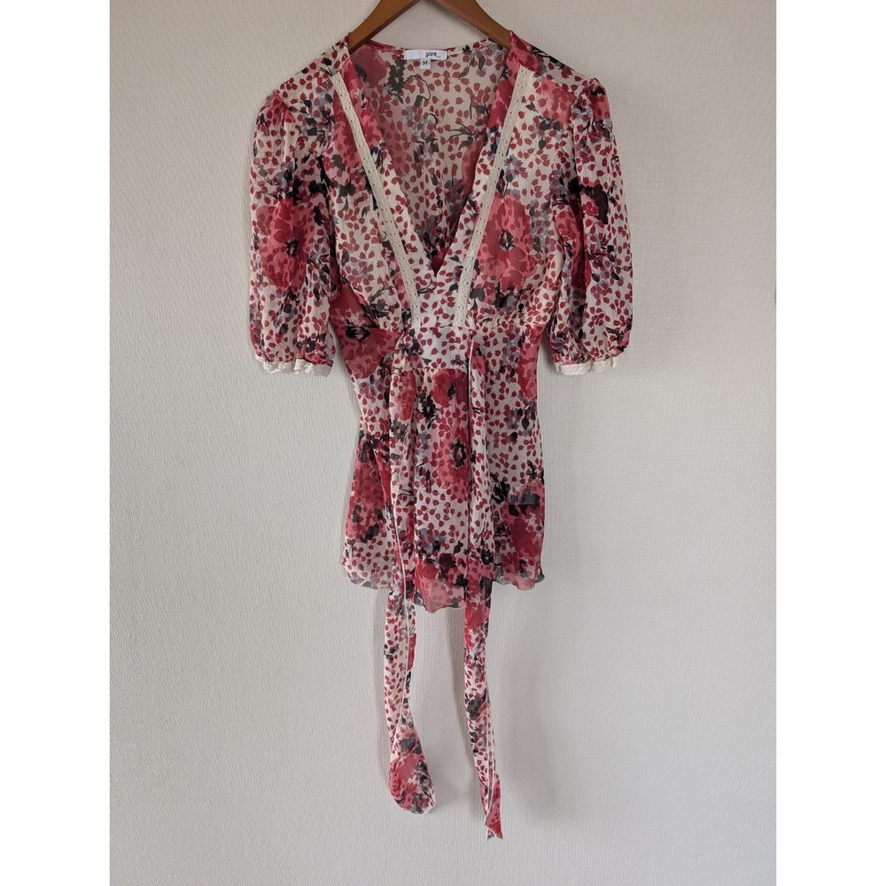 Yank Y2K Babydoll Top Romantic Floral Fairy Peasant Boho Cottagecore Coquette - Picture 13 of 13